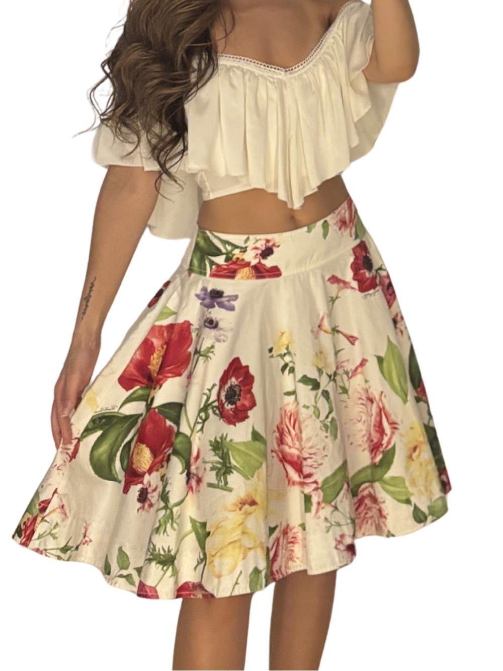 Roberto Cavalli SS2005 Floral Print Skirt